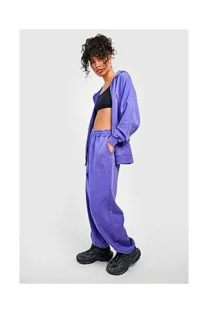 Boohoo Acid Wash Embroidered Oversized Jogger