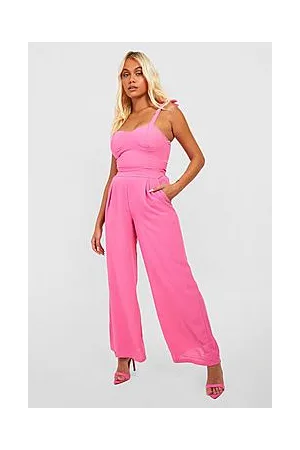 Boohoo Sweetheart Crop & Wide Leg Trousers