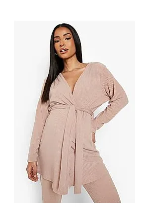 Boohoo Maternity Wrap Top And Joggers Loungewear Set