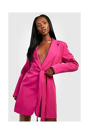 Boohoo Belted Blazer Dress