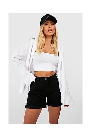 Boohoo Relaxed Denim Boyfriend Shorts