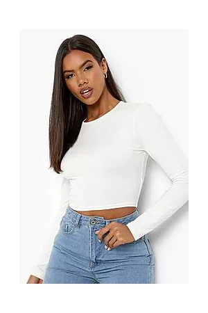 Boohoo Basic Long Sleeve Crew Neck Top