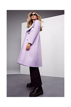 Boohoo Pocket Detail Wool Look Coat