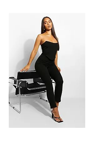Boohoo Bandeau Corset & Slim Fit Trousers