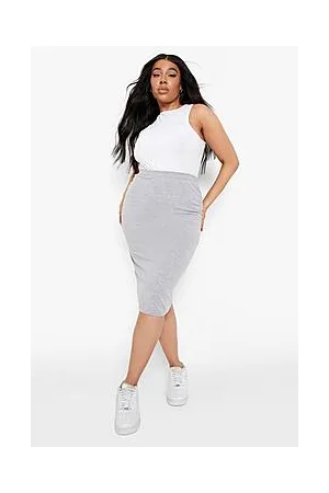 Boohoo Plus Midi Tube Skirt