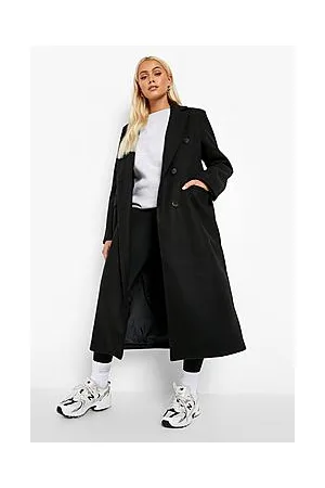 Boohoo Double Breasted Wool Look Coat
