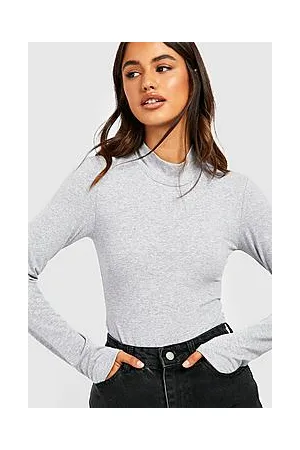 Boohoo High Neck Long Sleeve Bodysuit