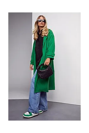 Boohoo Wool Look Longline Coat