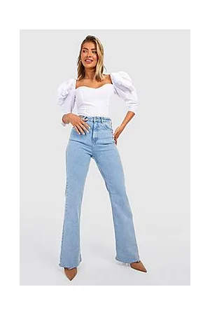 Boohoo Puff Shoulder Sweetheart Neck Bodysuit