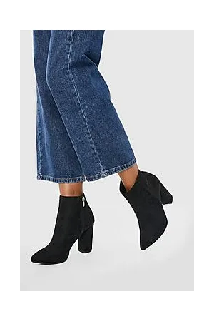 Boohoo Mid Height Block Heel Boot