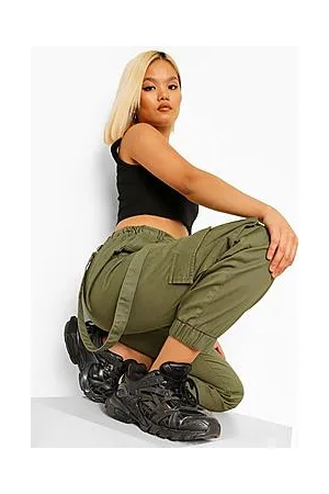 Boohoo Petite Utility Pocket Denim Joggers