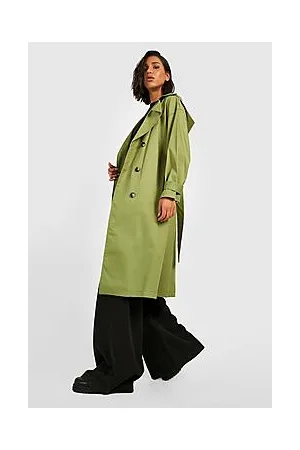 Boohoo Hooded Trench Coat