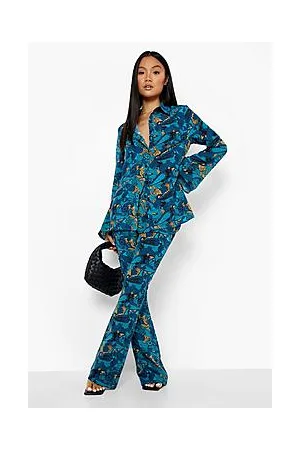 Boohoo Petite Paisley Printed Flare