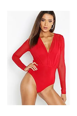 Boohoo Tall Mesh 2 in 1 Bodysuit