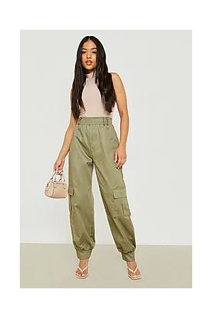Boohoo Petite Pocket Detail Balloon Cargo Trousers