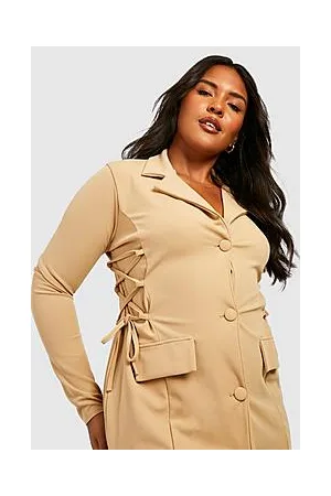 Boohoo Plus Corset Detail Blazer Dress