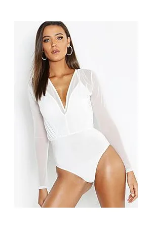 Boohoo Tall Mesh 2 in 1 Bodysuit