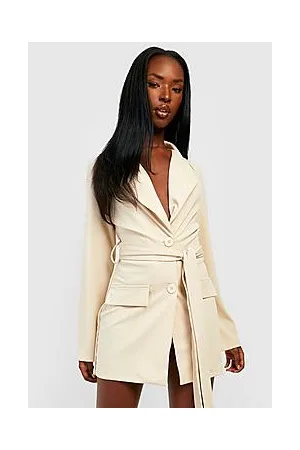 Boohoo Blazer Belted Playsuit