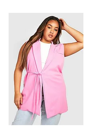 Boohoo Plus Sleeveless Blazer