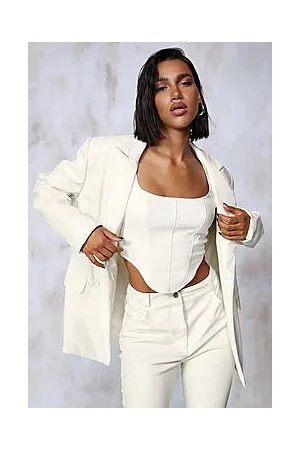 Boohoo Faux Leather Corset Top