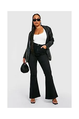 Boohoo Plus Bum Shaper Stretch Flares