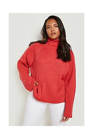 Boohoo Plus Chunky Roll Neck Knit Jumper