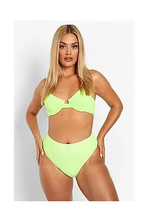 Boohoo Plus Neon Ribbed Mini Brief