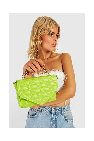 Boohoo Quilted Gold Bead Handle Grab Bag