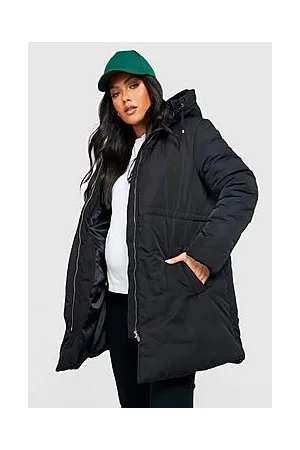 Boohoo Maternity Drawstring Padded Parka