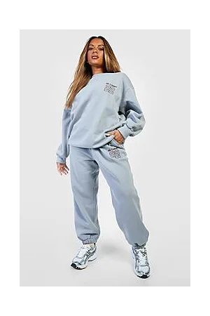 Boohoo Plus Varsity Applique Oversized Jogger