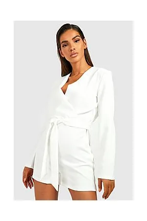 Boohoo Wrap Blazer Playsuit
