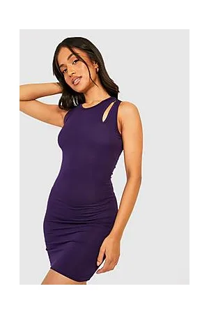 Boohoo Petite Double Cut Out Sleeveless Mini Dress