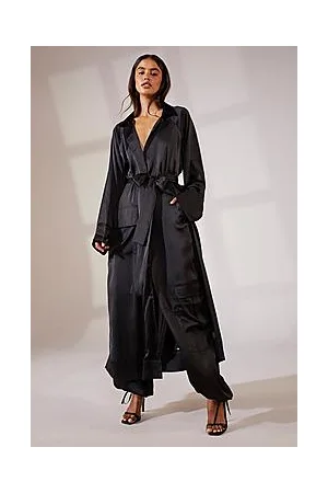 Boohoo Satin Trench