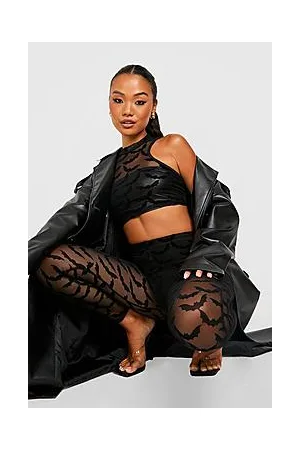 Boohoo Petite Bat Mesh Leggings