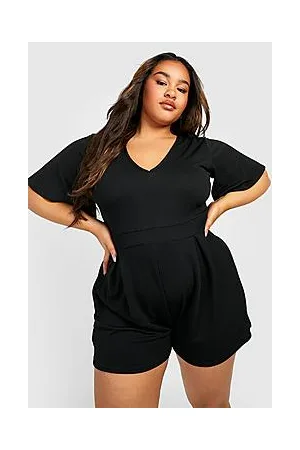 Boohoo Plus Angel Sleeve Flippy Playsuit