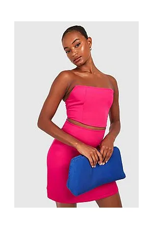 Boohoo Tall Curved Seamed Corset Crop Top