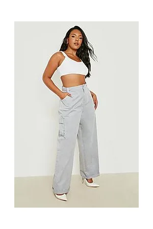 Boohoo Plus Twill Paperbag Waist Cargo Trouser