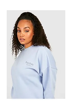 Boohoo Plus Reflective Print Oversized Sweater