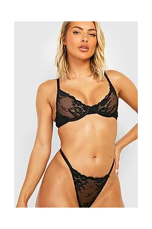 Boohoo Floral Lace Underwire Bra