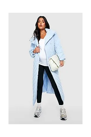 Boohoo Maternity Quilted Wrap Coat