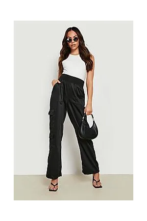 Boohoo Maternity Elasticated Wide Leg Cargo Pant