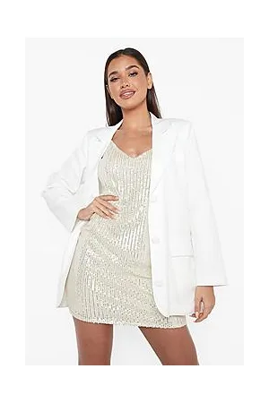 Boohoo Sequin Slip Party Dress And Blazer