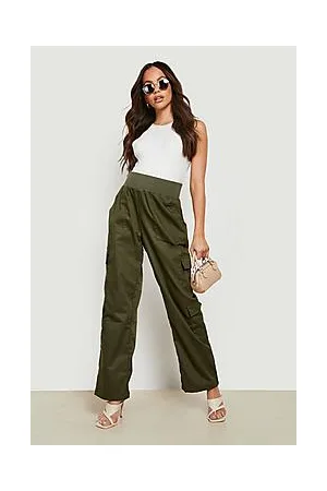 Boohoo Maternity Elasticated Wide Leg Cargo Pant