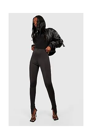 Boohoo Disco Side Split Leggings