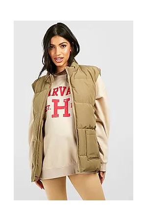 Boohoo Maternity Pre & Postpartum 3 In 1 Gilet Jacket With Extender