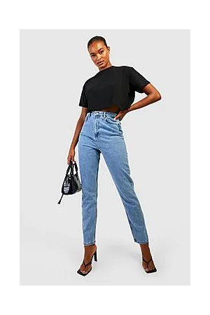 Boohoo Tall Butt Shaper High Rise Mom Jean