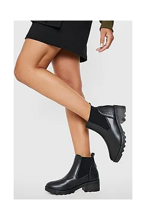 Boohoo Croc Panel Chelsea Boots