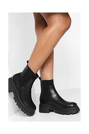Boohoo Chunky Sole Chelsea Boots