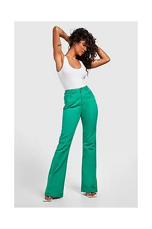 Boohoo High Rise Disco Flared Jeans