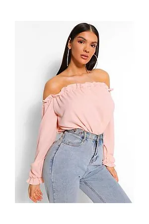 Boohoo Bardot Woven Bodysuit